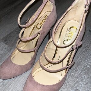 Circus by Sam Edelman Tan Heels with Straps